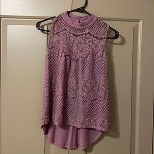 Lace sleeveless top